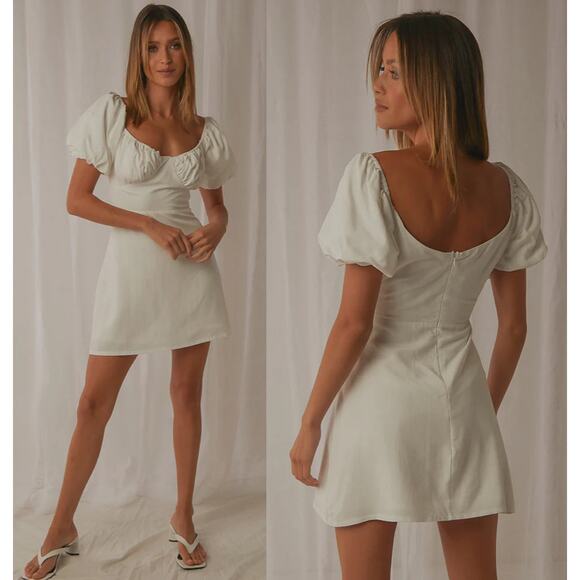 🔴Peppermayo San Sebastian Mini Dress - White size US 6 - Picture 1 of 7